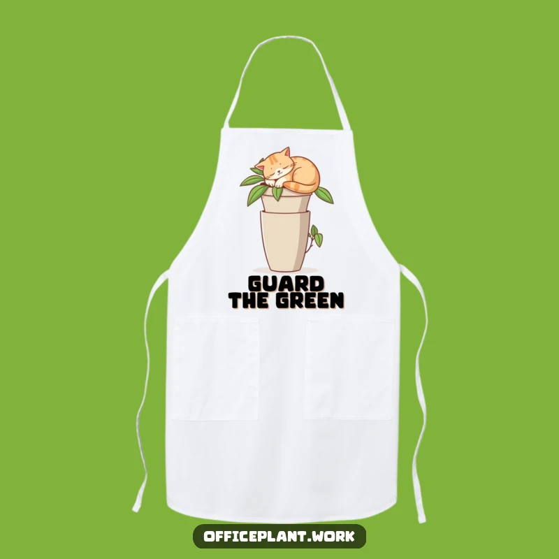 Funny Cat Plant Apron - Kitchen Napper Chef Gift