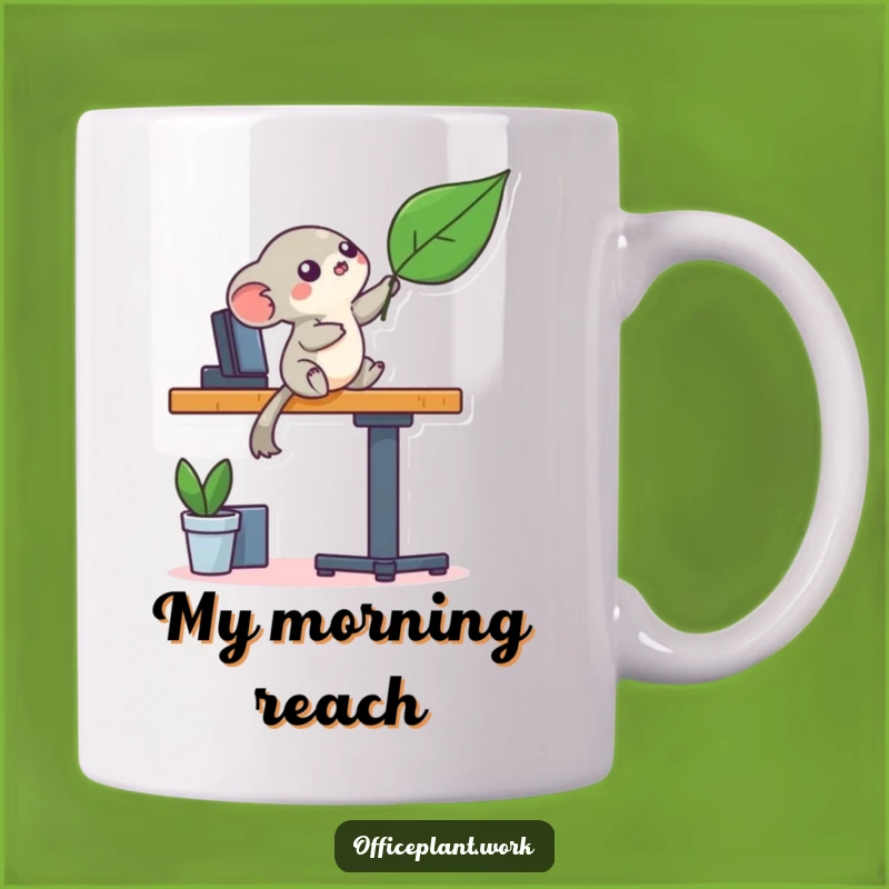 Funny Creature Balancing Desk Plant Mug - Playful Humor Gift!