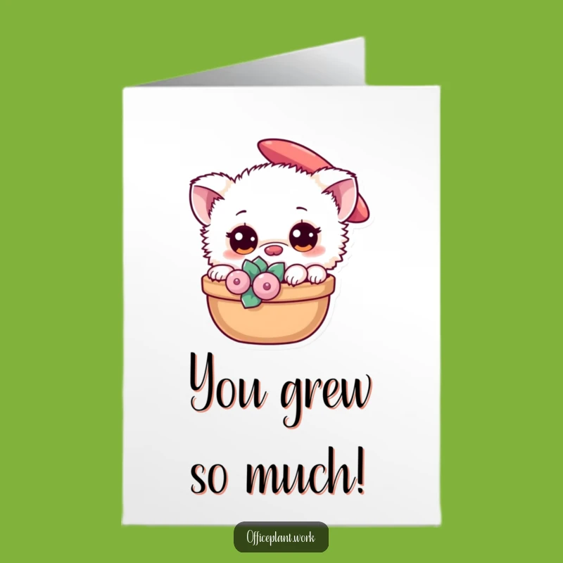 Free Printable Fuzzy Creature Congratulations Card - Downloadable Cute Creature Gift