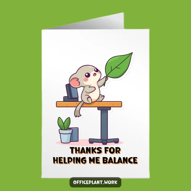 Free Printable Thank You Creature Card - Playful Downloadable Creature Gift