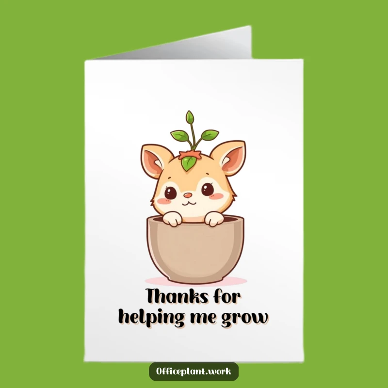 Free Printable Thank You Card: Curious Critter Expresses Gratitude - Funny Downloadable Gift