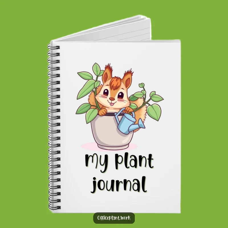 Funny Squirrel Plant Notebook: Curious Critter Journal Gift