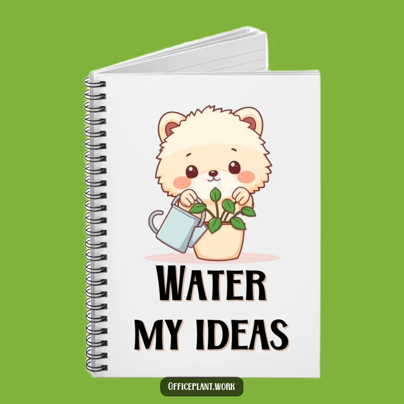Funny Desk Plant Animal Notebook - Jot Down Notes with Green Thumb Humor!